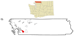 Whatcom County Washington Incorporated and Unincorporated areas Sudden Valley Highlighted.svg