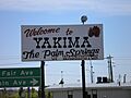Yakima Welcome Sign