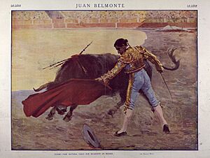Archivo:1914-10-13, La Lidia, Juan Belmonte.—Último pase natural dado por Belmonte en Madrid, por Adolfo Durá