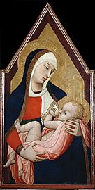 Ambrogio Lorenzetti - Madonna of Milk - Google Art Project