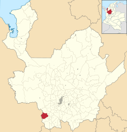 Ciudad Bolívar ubicada en Antioquia