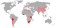 Countries with multiple capitals map