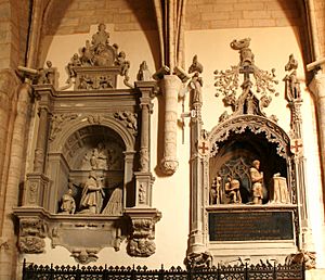 Archivo:D. Fadrique y D. Pedro de Acuña, condes de Buendía; iglesia de Sta. María, Dueñas (Palencia)