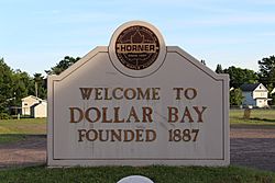 Dollar Bay, Michigan, welcome sign.jpg