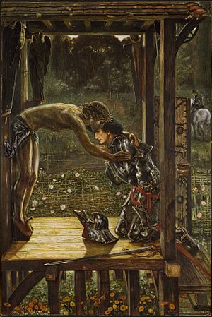 Archivo:Edward Burne-Jones - The Merciful Knight