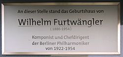 Archivo:Gedenktafel Nollendorfplatz 8 (Schö) Wilhelm Furtwängler2
