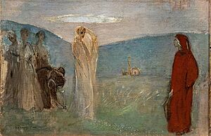 Archivo:Giulio Aristide Sartorio - Dante e Beatrice