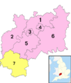 Gloucestershire numbered districts