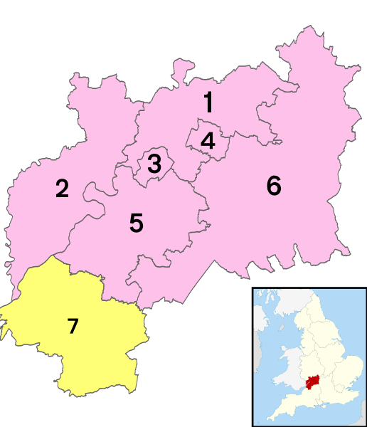 Gloucestershire numbered districts