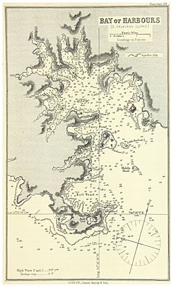 Archivo:IMRAY(1884) p0315 FALKLAND ISLANDS, BAY OF HARBOURS