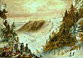 James Pattison Cockburn - Le Cône de glace de la chute Montmorency