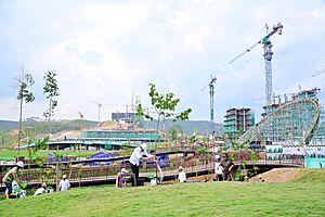 Archivo:Joko Widodo planting tree in Sumbu Kebangsaan, December 2023