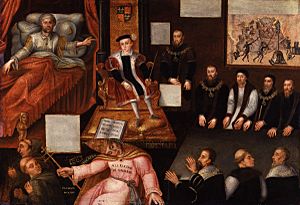 Archivo:King Edward VI and the Pope from NPG