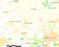 Map commune FR insee code 29268
