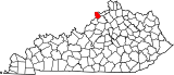 Map of Kentucky highlighting Trimble County.svg