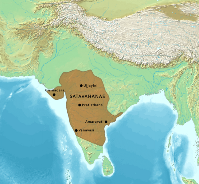 Map of the Satavahanas
