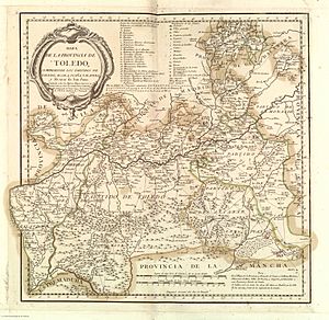 Archivo:Mapa de la provincia de Toledo (1768, Tomás López)