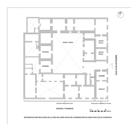 Plano de la casa antes de 1953