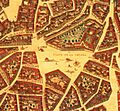 Plaza de la Cebada, Plano de Madrid de Texeira parteabajo002 (cropped)