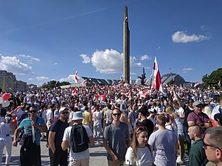 Archivo:Protest actions in Minsk (Belarus), August 16 1