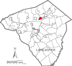 Rothsville, Lancaster County Highlighted.png