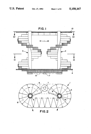 Archivo:Spiral Escalator US Patent 5,158,167 (Pahl 1992) Sketch