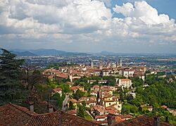 The Upper City of Bergamo. View from Via al Castello. Italy.jpg