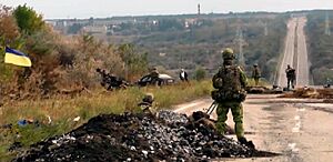 Archivo:Ukrainian government troops in Donbass, September 10, 2014