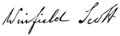 Winfield scott signature
