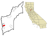 Yuba County California Incorporated and Unincorporated areas Linda Highlighted.svg