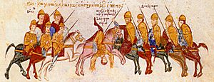Archivo:Ambush and death of Gregorios Taronites by the Bulgarians