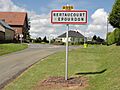 Bertaucourt-Epourdon (Aisne) city limit sign