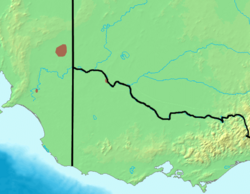 Distribución en el sureste de Australia.