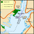 Carte localisation statue Liberté