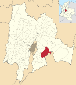 Fómeque ubicada en Cundinamarca