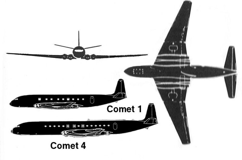 De Havilland Comet 1 silhouette