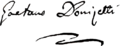Donizetti's signature