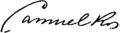 Firma de Samuel Ros