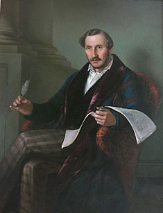 Archivo:Gaetano Donizetti (portrait by Giuseppe Rillosi)