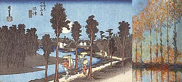 Archivo:Hiroshige Claude Monet Peupliers