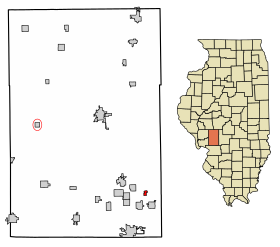 Archivo:Macoupin County Illinois Incorporated and Unincorporated areas Lake Ka-Ho Highlighted