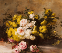 Natureza morta com flores - Josefa Garcia Greno