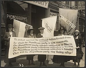 Archivo:Party members picketing the Republican convention 276033v