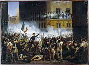 Archivo:Révolution de 1830 - Combat de la rue de Rohan - 29.07.1830