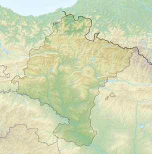 Archivo:Relief map of Spain Navarre