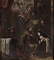 San Pedro de Alcántara confesando a Santa Teresa, de José García Hidalgo (Museo del Prado)