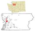 Snohomish County Washington Incorporated and Unincorporated areas Marysville Highlighted