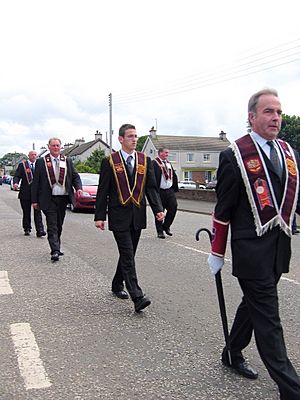Archivo:Apprentice Boys parade Bushmills Northern Ireland