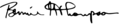 Bennie Thompson signature