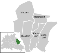 Mapa del distrito de Marzahn-Hellersdorf